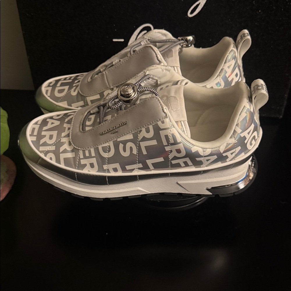 Karl Lagerfeld Monochrome Logo Sneakers